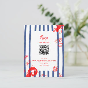 Cartons Réponse Mariage de la côte Est du Maine Lobster Oysters