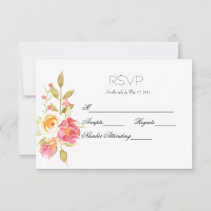 Cartons Réponse Mariage de la fête du jardin