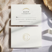 Cartons Réponse Mariage de lune céleste d'or