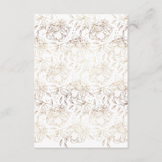 Cartons Réponse Mariage de monogramme blanc élégant (Dos)