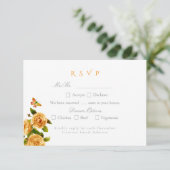 Cartons Réponse Mariage de monogramme Rose bleu (Debout devant)