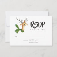 Mariage de Noël de Renne Rétro Vintage