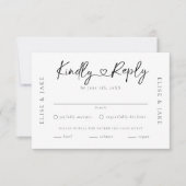 Cartons Réponse Mariage de police cardiaque (Devant)