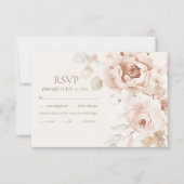 Cartons Réponse Mariage de prairie Fleur sauvage lunaire (Devant)