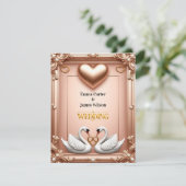 Cartons Réponse 🌺Mariage de printemps avec des fleurs de pêche 💐 (Debout devant)