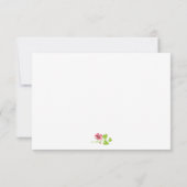 Cartons Réponse Mariage de printemps de fleurs de cerisiers roses (Dos)