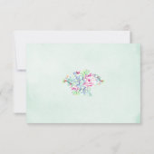 Cartons Réponse Mariage de repas moderne Géométrique Cactus Succul (Dos)