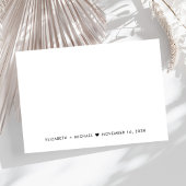 Cartons Réponse Mariage de script chic