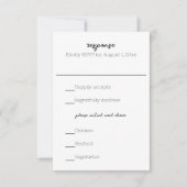 Cartons Réponse Mariage de Seahorse (Devant)