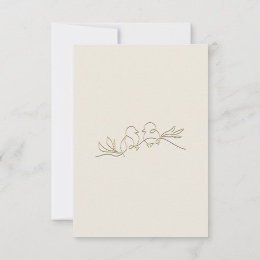 Cartons Réponse Mariage de site Web de code QR (Dos)