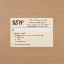 Mariage de style typographique avec texte marron s