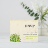 Cartons Réponse Mariage de typographie moderne cactus succulent ru (Debout devant)