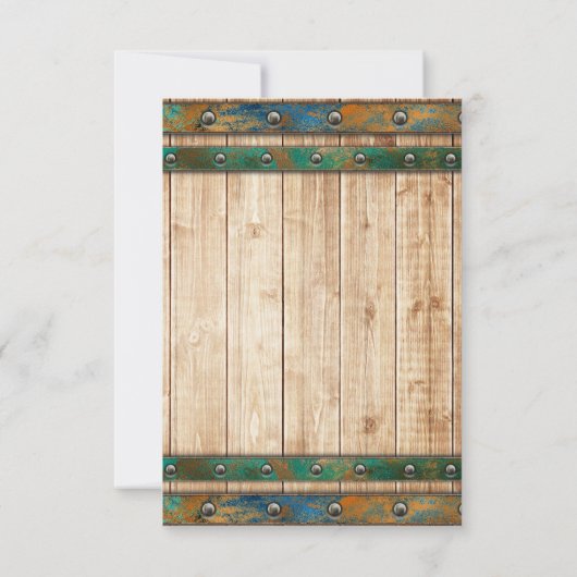 Cartons Réponse Mariage de vignoble chic moderne (Dos)