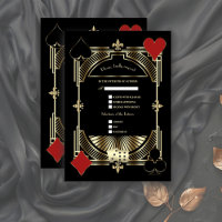 Mariage des années 1920 Roaring Gold Black Art Déc