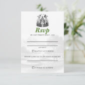 Cartons Réponse Mariage des Brides de golf (Debout devant)