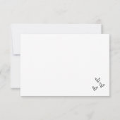 Cartons Réponse Mariage Dessiné à la Main (Dos)