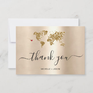 Cartons Réponse Mariage Destination Passeport Hawaii Merci