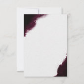 Cartons Réponse Mariage du cadre géométrique de l'aquarelle de Bou (Dos)