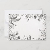 Cartons Réponse Mariage du jardin de printemps (Dos)