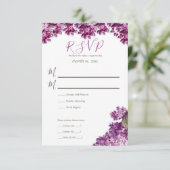 Cartons Réponse Mariage du jardin de printemps de Lilac (Debout devant)