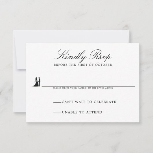 Cartons Réponse Mariage du village d'Halloween (Devant)