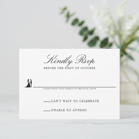 Cartons Réponse Mariage du village d'Halloween (Debout devant)