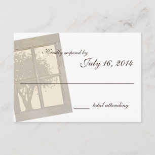 Cartons Réponse Mariage du volet de fenêtre Pays