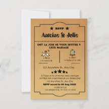 mariage Élégance marron minimal 