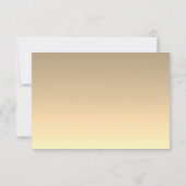 Cartons Réponse Mariage élégant argent et or (Dos)