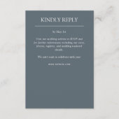 Cartons Réponse Mariage Élégant avec des Éléments Modernes Simples (Devant)