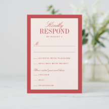 Mariage Élégant Classique Rouge et Crème