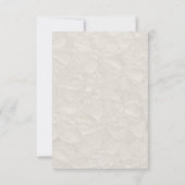 Cartons Réponse Mariage Elegant Floral Beige QR (Dos)
