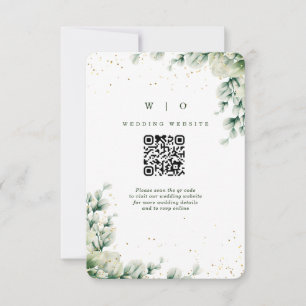 Cartons Réponse Mariage Élégant Floral Eucalyptus Verdure