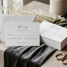 Mariage Élégant Minimaliste Blanc