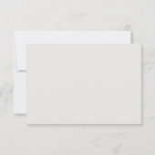Cartons Réponse Mariage élégant neutre propre (Dos)
