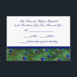 Cartons Réponse Mariage Emerald Green Royal Blue Peacock Feathers<br><div class="desc">Peacock plaira aux invitations de mariage. Invitations de mariage indiennes. Mariage Peacock RSVP. Mariage paon paon RSVP. Cliquez sur le bouton orange "Customisez-le !" pour commencer à ajouter les détails de votre événement,  le style de police,  la taille et la couleur de la police et le libellé.</div>