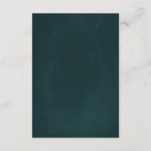 Cartons Réponse Mariage en cuivre émeraude noir blanc de couronne (Dos)