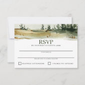 Cartons Réponse Mariage extérieur aquarelle (Devant)