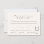 Cartons Réponse Mariage fantaisiste illustré (Devant)