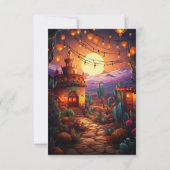 Cartons Réponse Mariage Fiesta Tacos et Tequila (Dos)