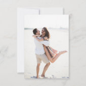 Cartons Réponse Mariage Fleur sauvage de périphérique minimaliste  (Dos)