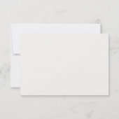 Cartons Réponse Mariage Fleur sauvage neutre élégant (Dos)