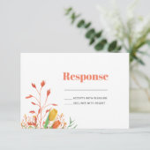 Cartons Réponse Mariage Fleurs de champ (Debout devant)