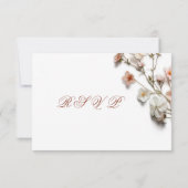 Cartons Réponse Mariage Fleurs Sauvages 3D (Dos)