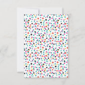 Cartons Réponse Mariage floral aquarelle peint à la main (Dos)