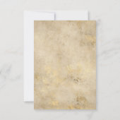 Cartons Réponse Mariage floral blanc, Bourgogne et or (Dos)