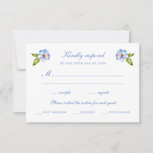 Mariage floral bleu