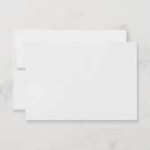 Cartons Réponse Mariage floral bleu bleu bleu pastel rose (Dos)