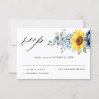 Mariage Floral de Tournesol Pivoine Ardoise Bleu P