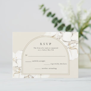 Cartons Réponse Mariage Floral d'Orchidée Botanique